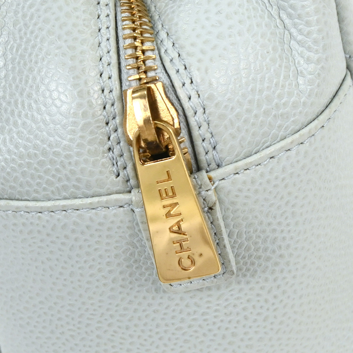 Chanel Light Blue Caviar Petite Timeless Tote PTT Chain Handbag