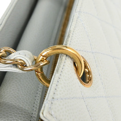 Chanel Light Blue Caviar Petite Timeless Tote PTT Chain Handbag