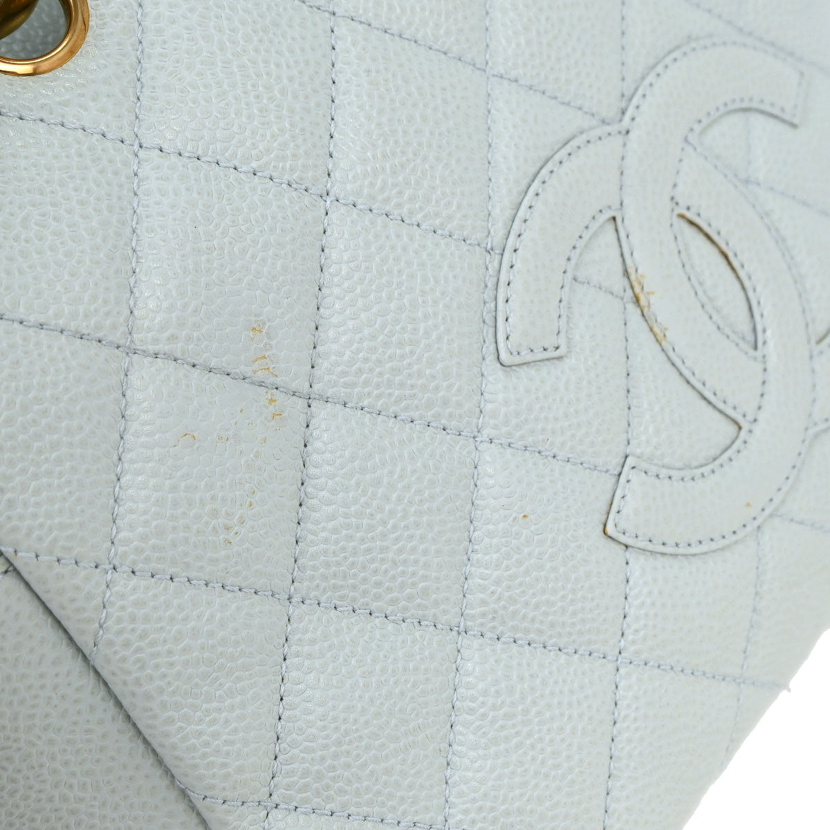 Chanel Light Blue Caviar Petite Timeless Tote PTT Chain Handbag