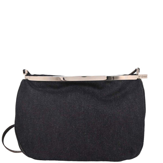 Fendi Navy Denim Shoulder Bag