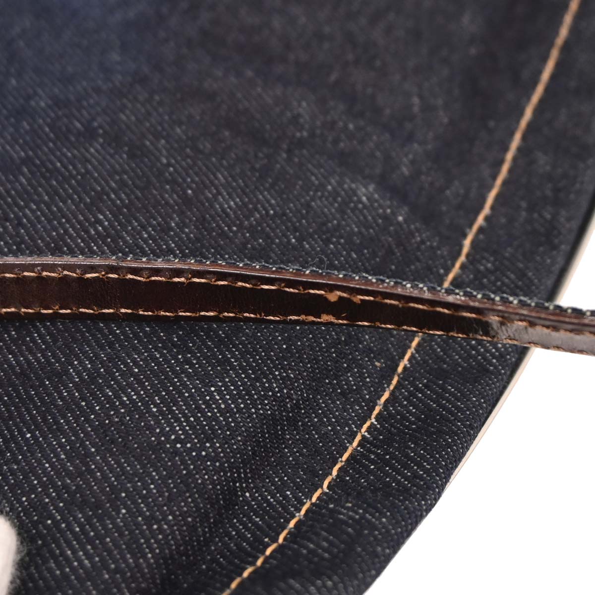 Fendi Navy Denim Shoulder Bag