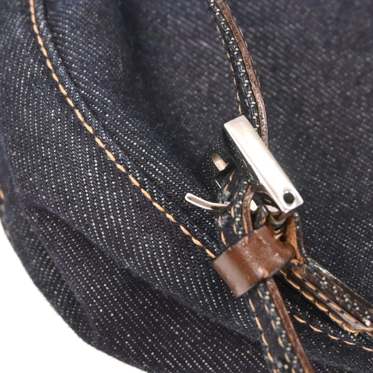 Fendi Navy Denim Shoulder Bag