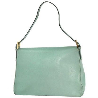 Fendi Emerald Green Leather Mamma Baguette Handbag