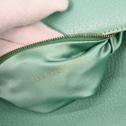 Fendi Emerald Green Leather Mamma Baguette Handbag