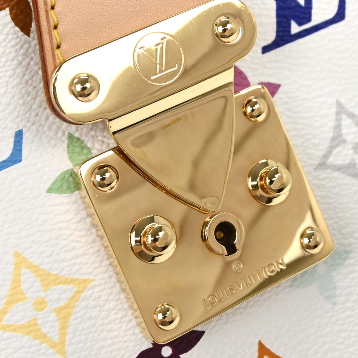 Louis Vuitton White Monogram Multicolor Keepall 45 Handbag M92641