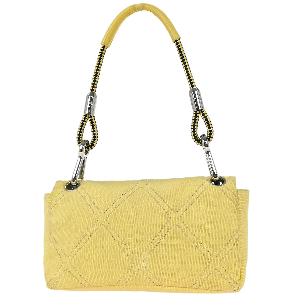 Chanel Yellow Canvas No.5 Handbag