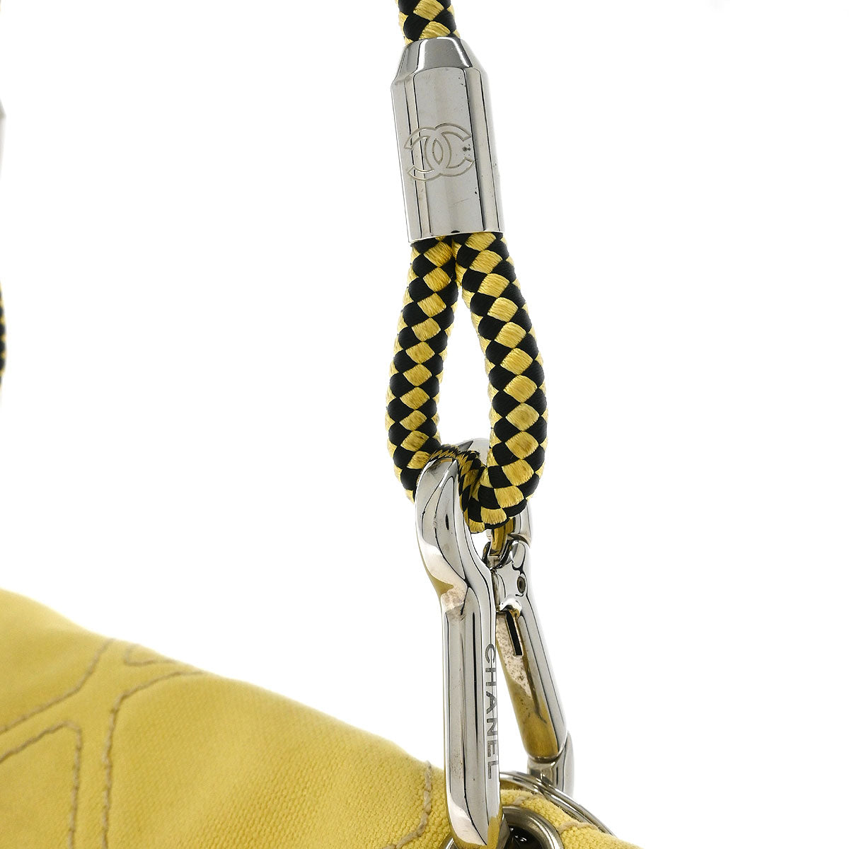 Chanel Yellow Canvas No.5 Handbag