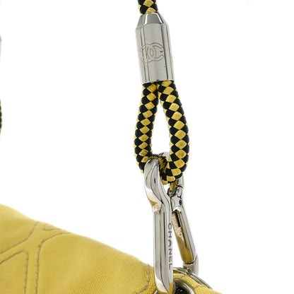 Chanel Yellow Canvas No.5 Handbag