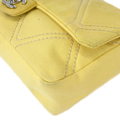 Chanel Yellow Canvas No.5 Handbag