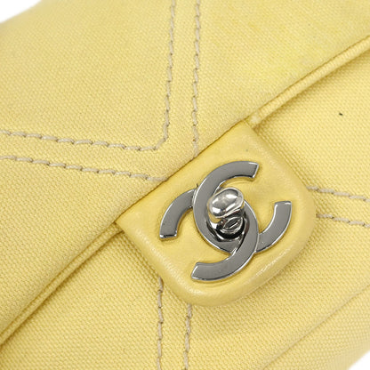 Chanel Yellow Canvas No.5 Handbag
