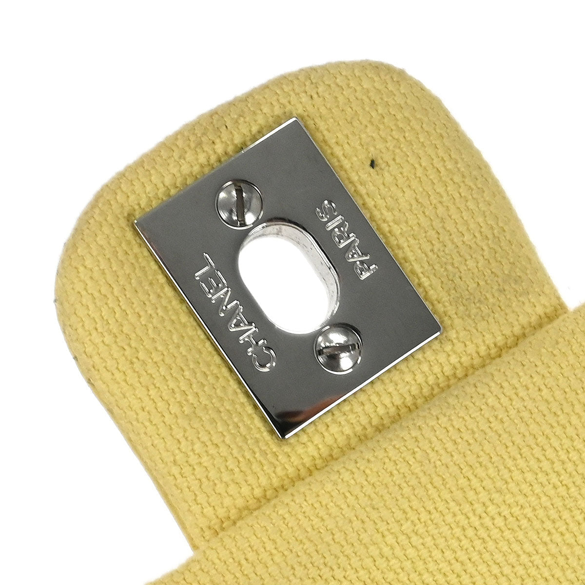 Chanel Yellow Canvas No.5 Handbag