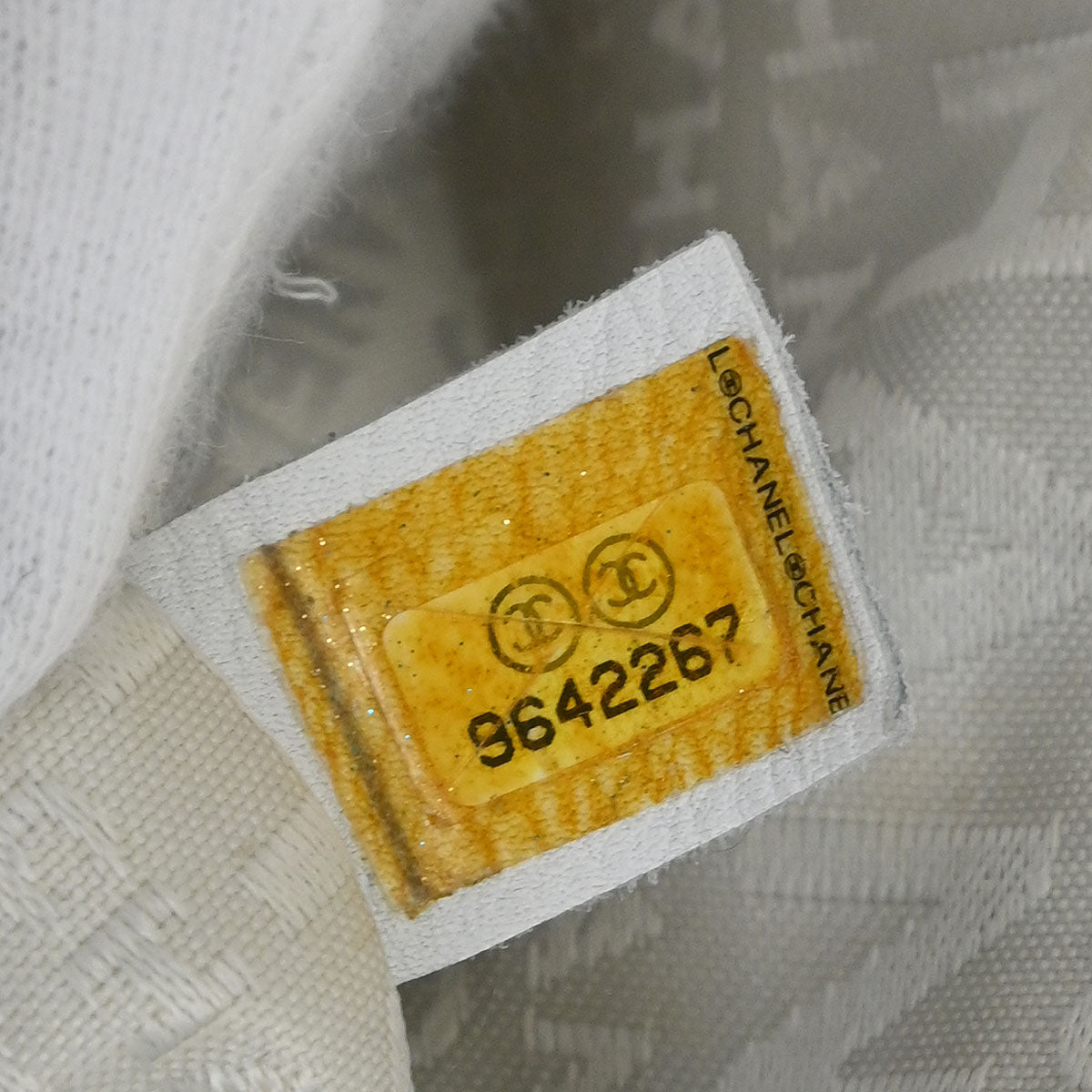 Chanel Yellow Canvas No.5 Handbag