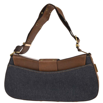 Christian Dior Navy Denim Street Chic Columbus Shoulder Bag