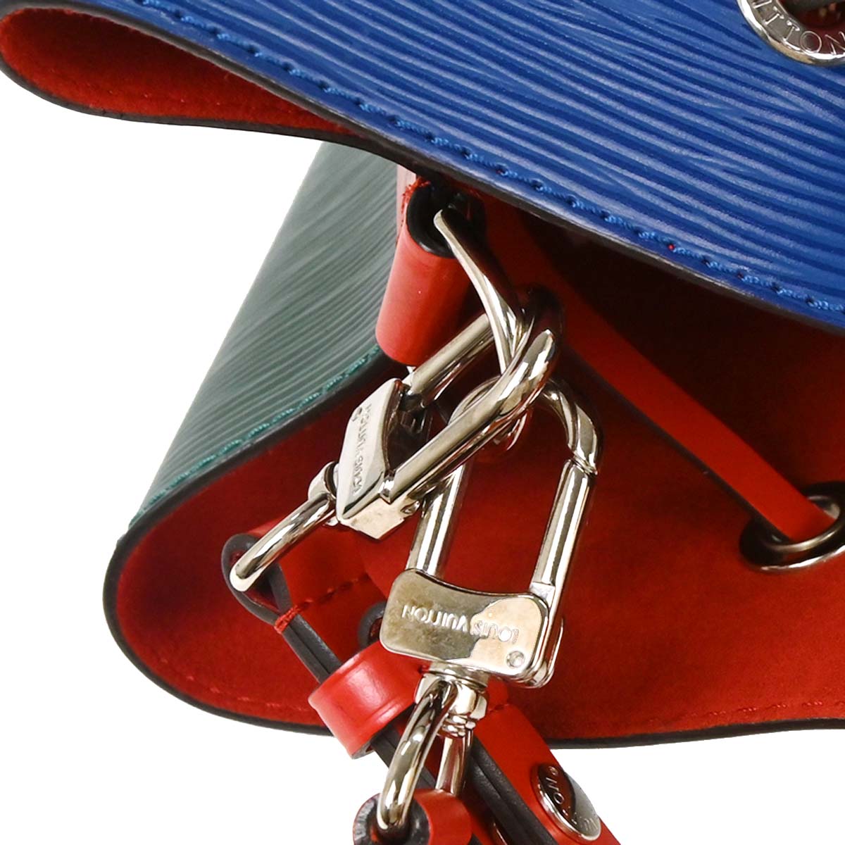 Louis Vuitton Blue Red Epi Neo Noe Bucket 2way Shoulder Handbag M55395