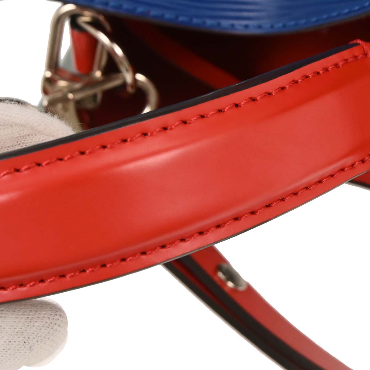 Louis Vuitton Blue Red Epi Neo Noe Bucket 2way Shoulder Handbag M55395