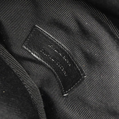 Saint Laurent Black Leather Rider Bucket Bag Shoulder Bag