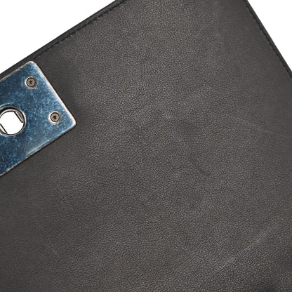 Boy Chanel 2016-2017 Black Lambskin Medium Shoulder Bag