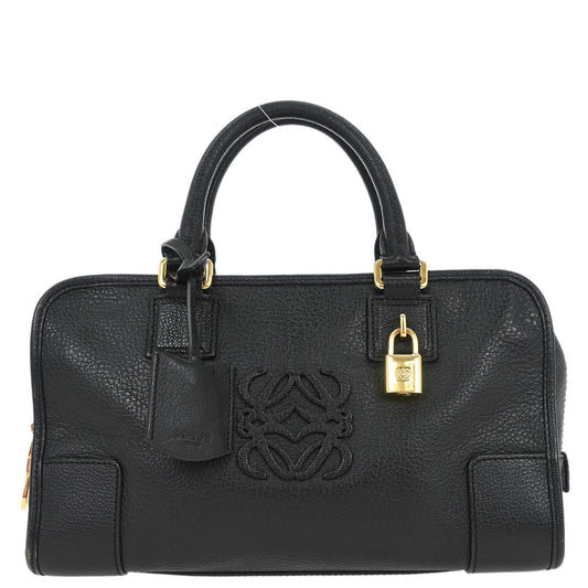 Loewe Black Leather Amazona 28 Handbag