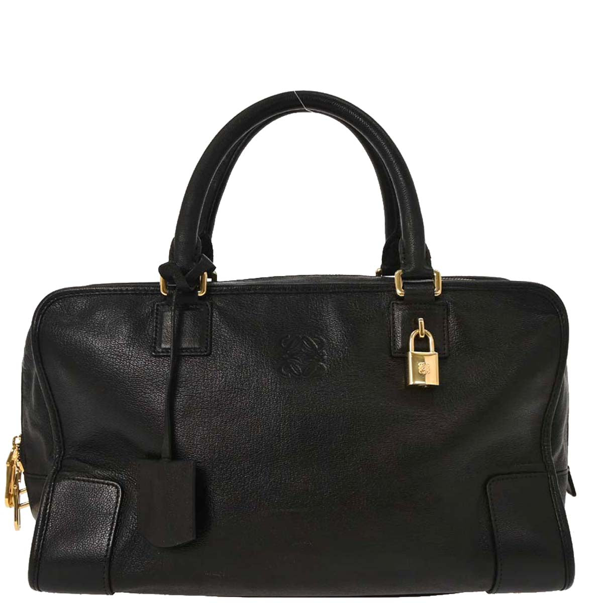 Loewe Black Leather Amazona 36 Handbag