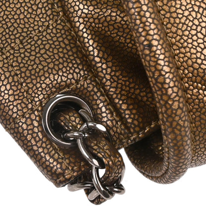 Chanel 2010-2011 Bronze Caviar Shoulder Bag