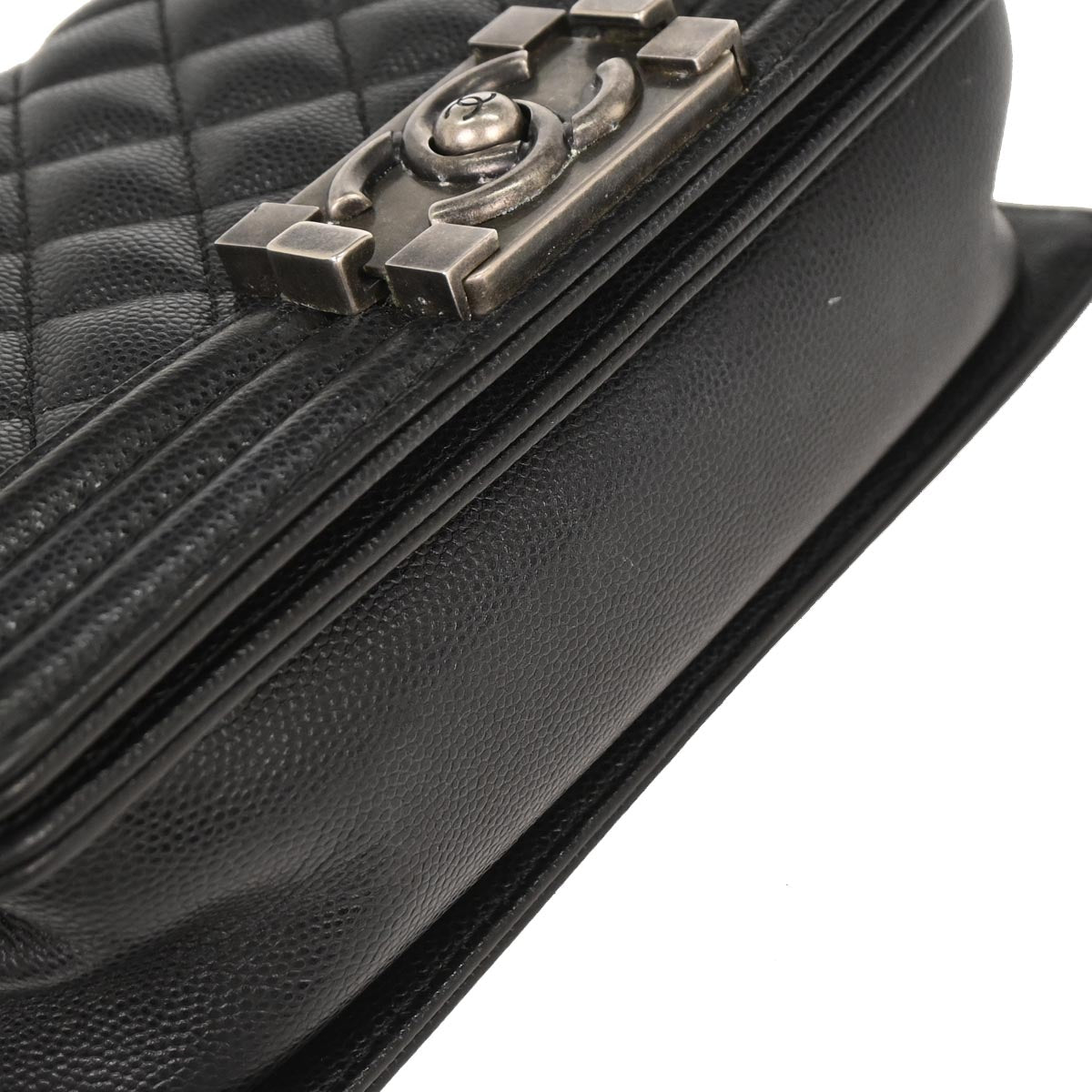 Boy Chanel 2018-2019 Black Caviar Small Chain Shoulder Bag