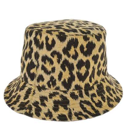 Christian Dior Beige Brown Leopard Bucket Hat #58