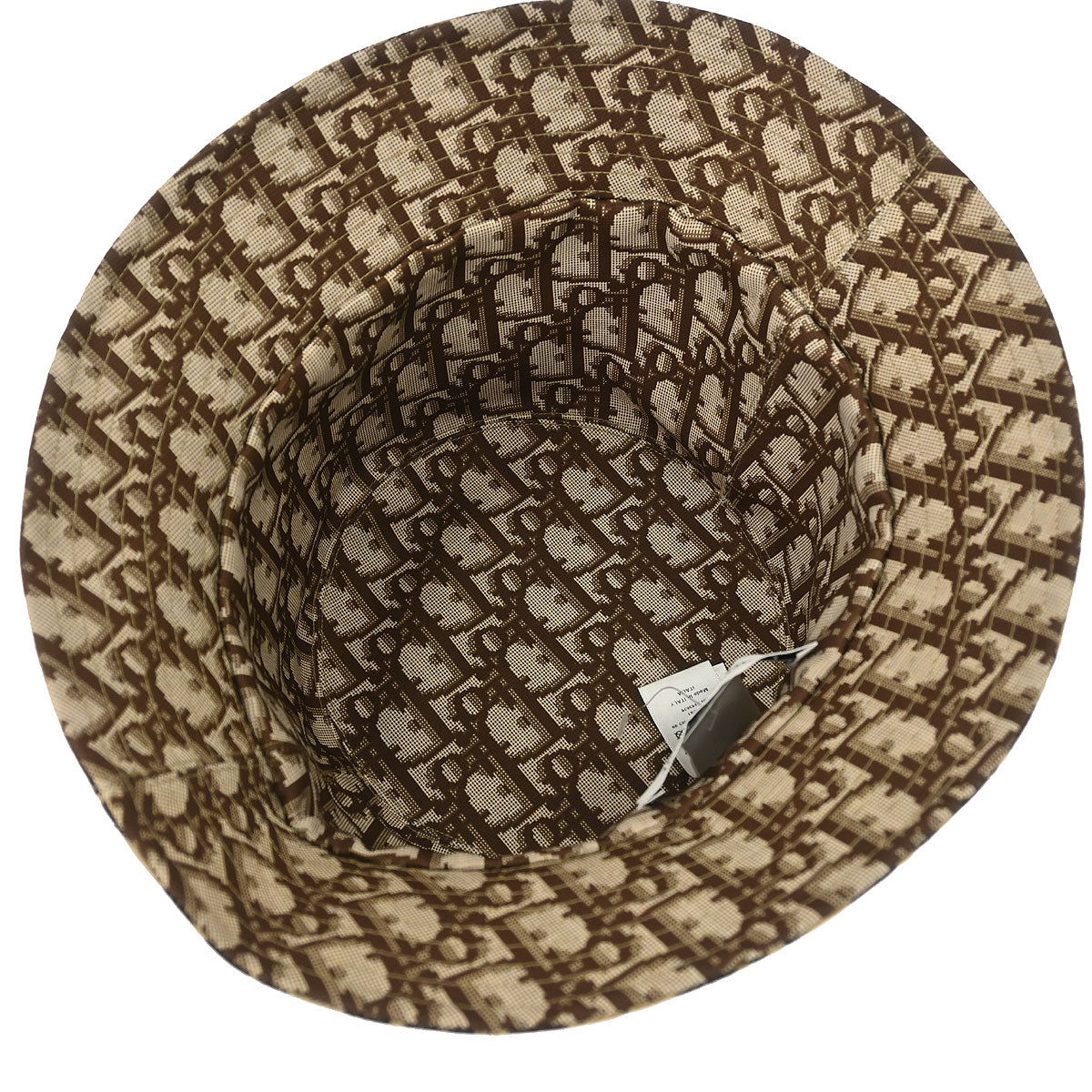 Christian Dior Beige Brown Leopard Bucket Hat #58
