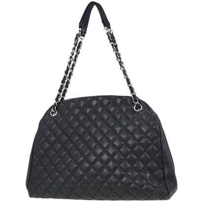 Chanel 2011 Black Calfskin Large Bowling Mademoiselle Handbag