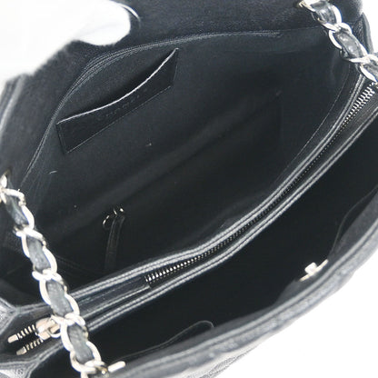 Chanel 2011 Black Calfskin Large Bowling Mademoiselle Handbag