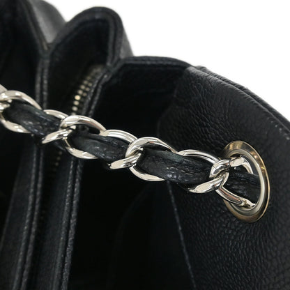 Chanel 2011 Black Calfskin Large Bowling Mademoiselle Handbag