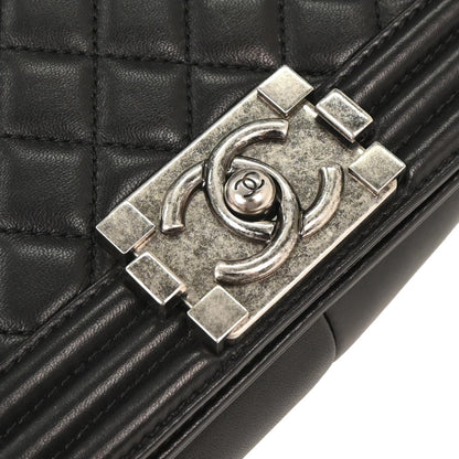 Boy Chanel Black Lambskin Medium Shoulder Bag