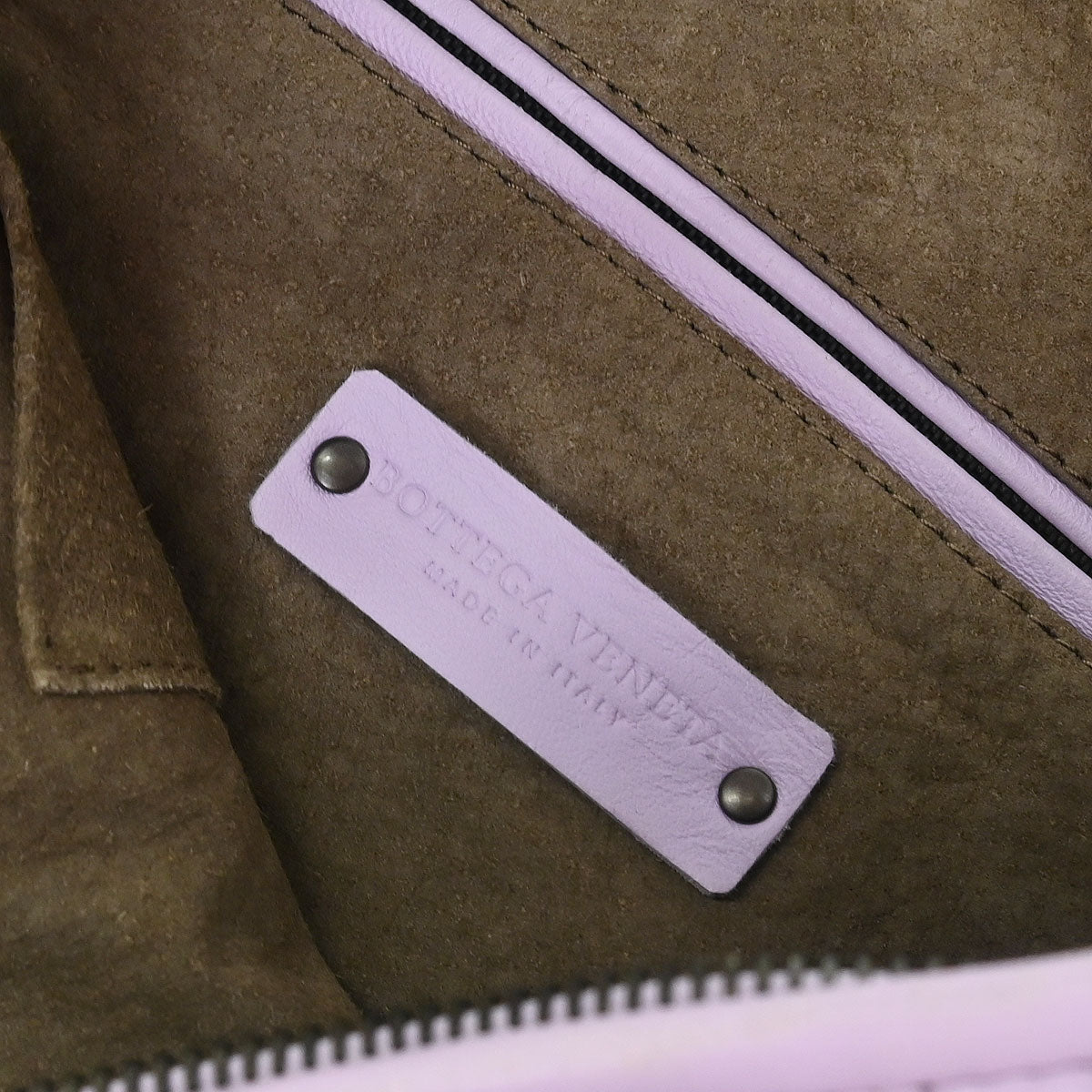 Bottega Veneta Purple Lambskin Intrecciato Hobo Handbag