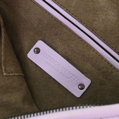 Bottega Veneta Purple Lambskin Intrecciato Hobo Handbag