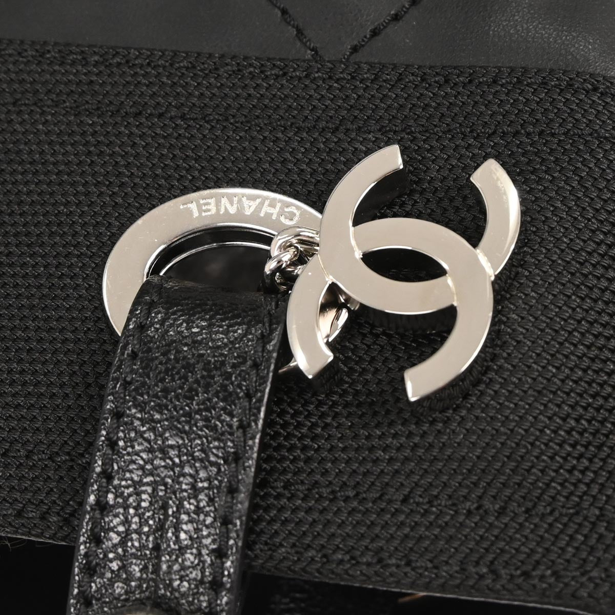 Chanel Black Canvas Paris-Biarritz Tote PM Handbag