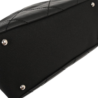 Chanel Black Canvas Paris-Biarritz Tote PM Handbag