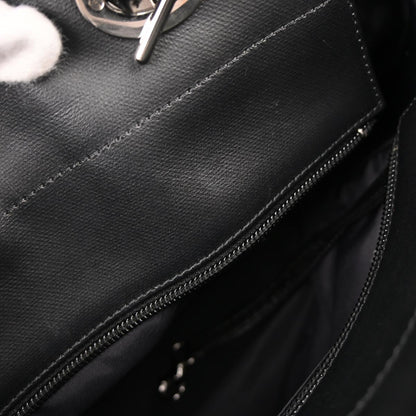 Chanel Black Canvas Paris-Biarritz Tote PM Handbag