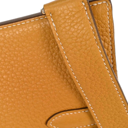 Hermes Moutarde Taurillon Clemence Jypsiere 28 Shoulder Bag