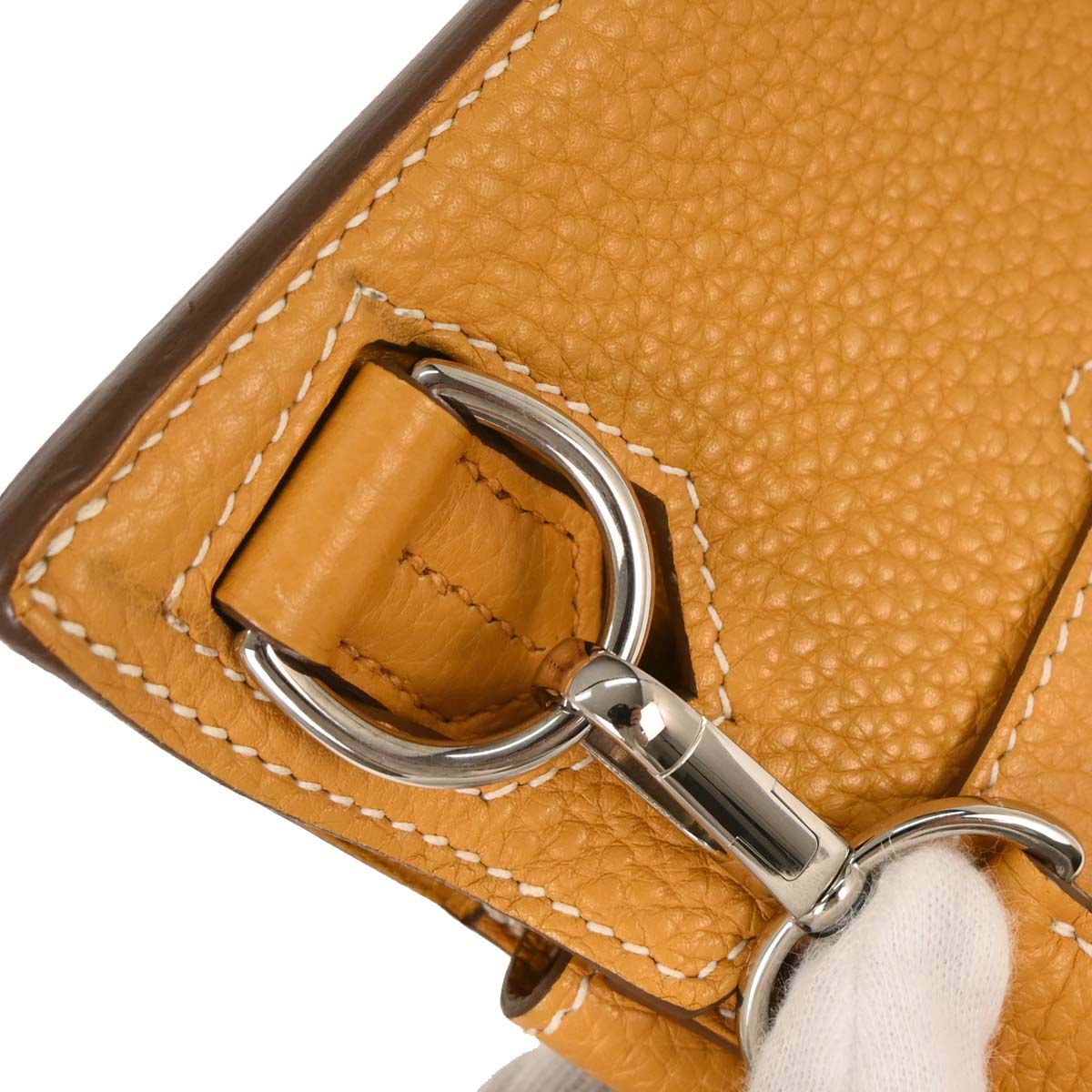 Hermes Moutarde Taurillon Clemence Jypsiere 28 Shoulder Bag