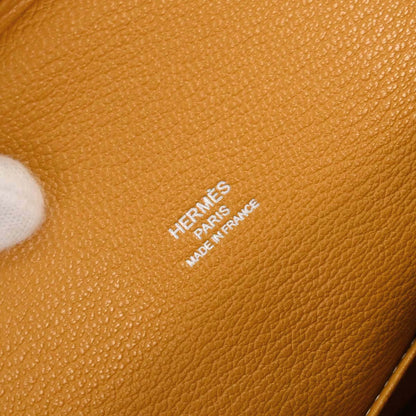 Hermes Moutarde Taurillon Clemence Jypsiere 28 Shoulder Bag