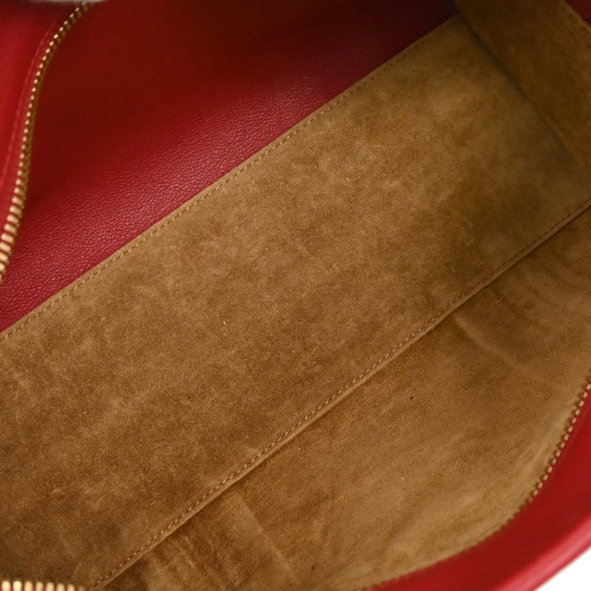 Loewe Red Leather Amazona 28 Multiplication 2way Shoulder Handbag