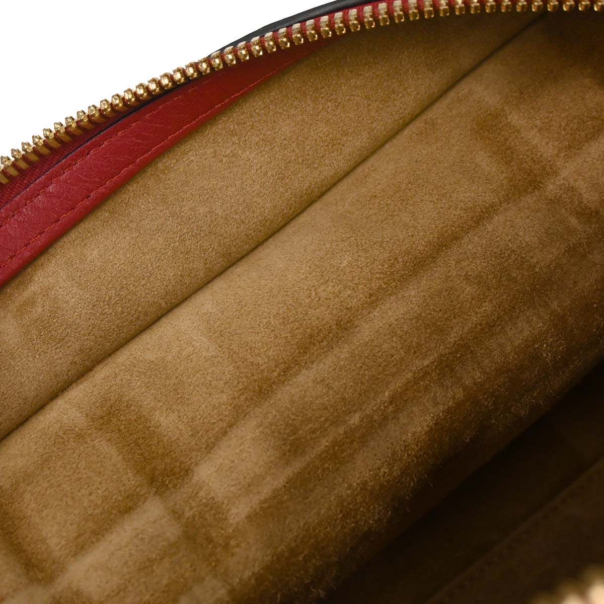 Loewe Red Leather Amazona 28 Multiplication 2way Shoulder Handbag