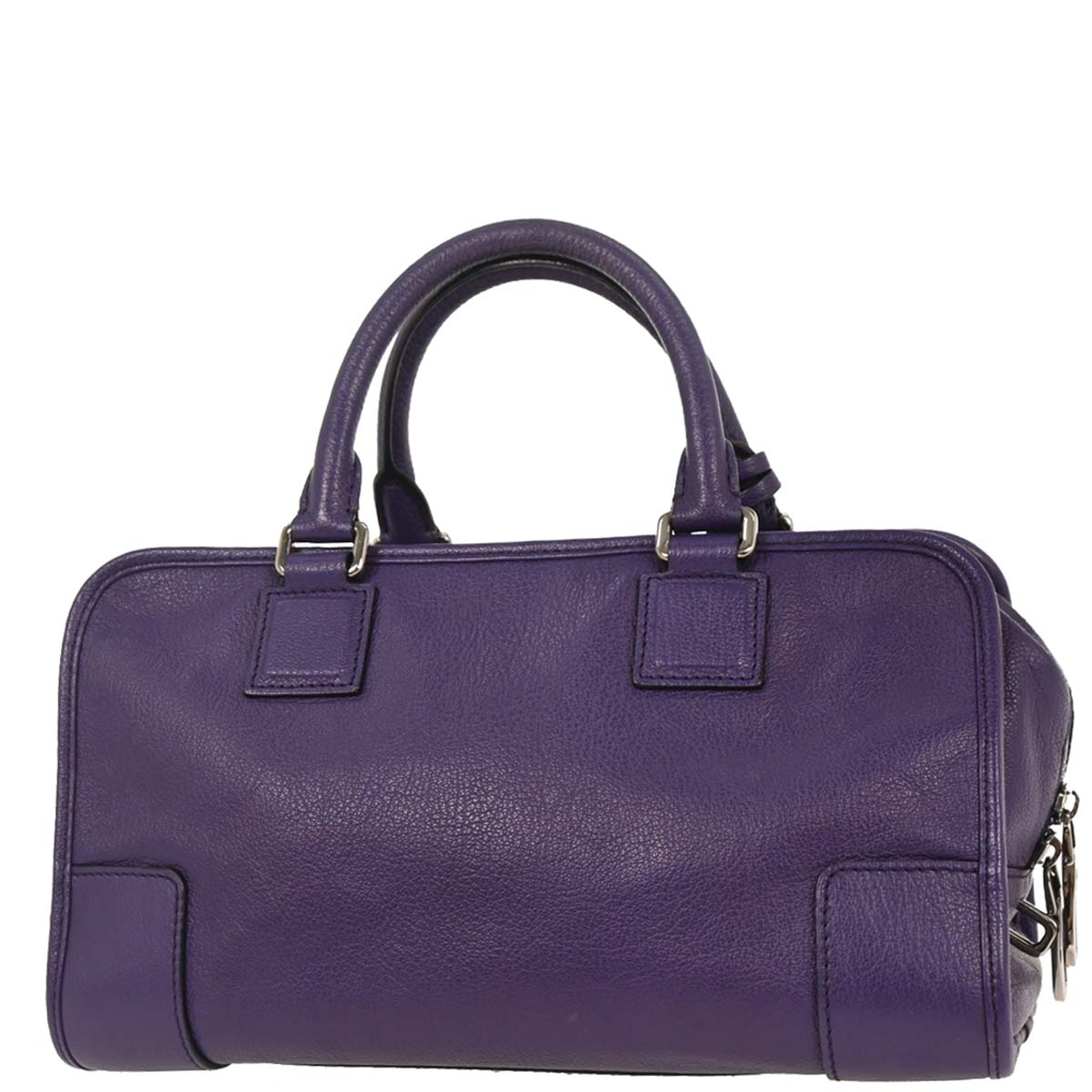 Loewe Purple Leather Amazona 28 Handbag