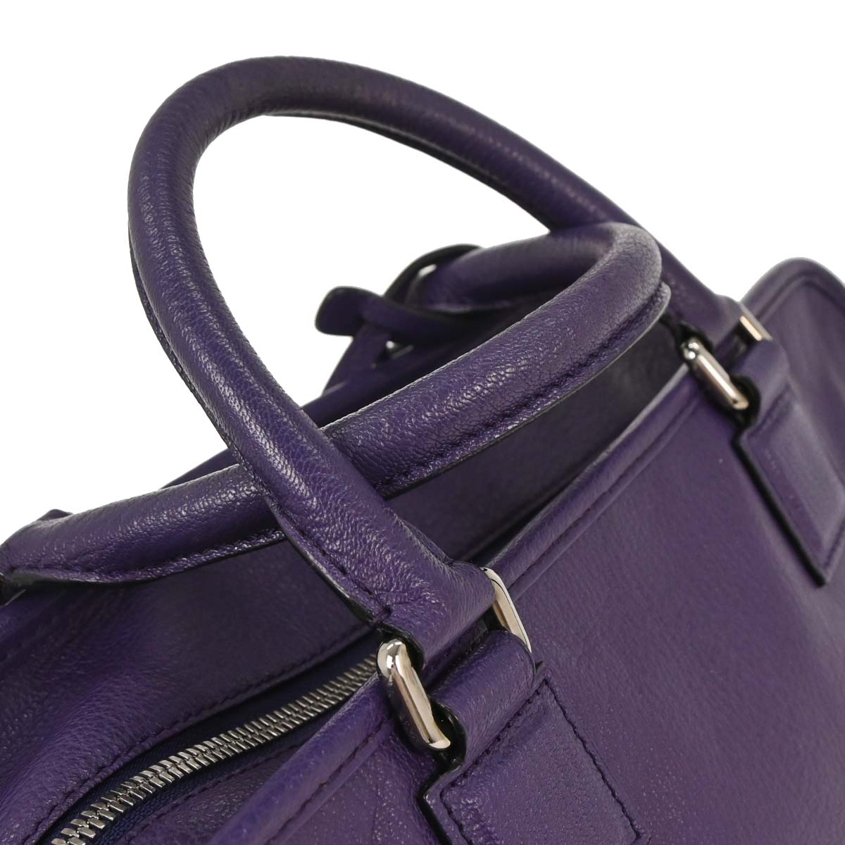 Loewe Purple Leather Amazona 28 Handbag