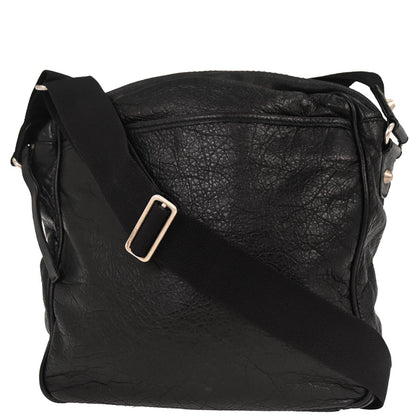 Balenciaga Black Leather Daily Shoulder Bag