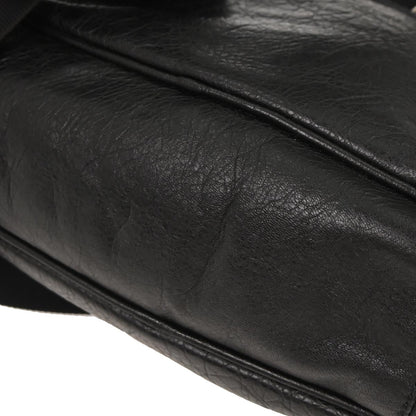 Balenciaga Black Leather Daily Shoulder Bag