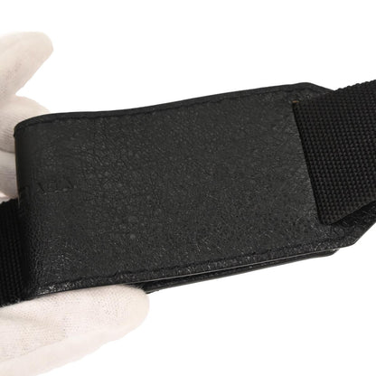 Balenciaga Black Leather Daily Shoulder Bag