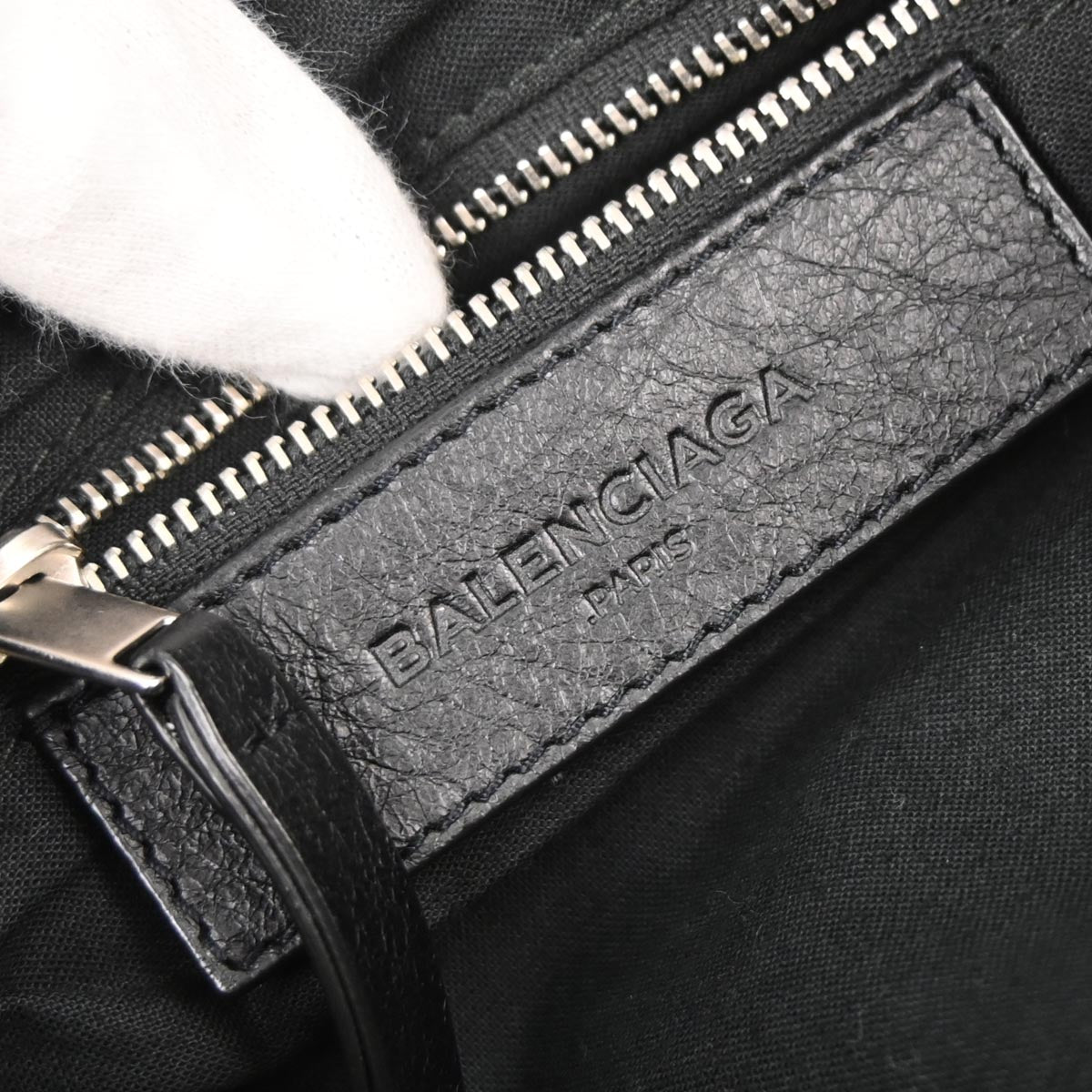 Balenciaga Black Leather Daily Shoulder Bag