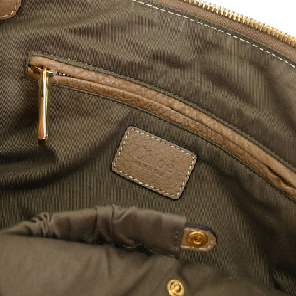 Chloe Brown Leather Marcie 2way Shoulder Handbag