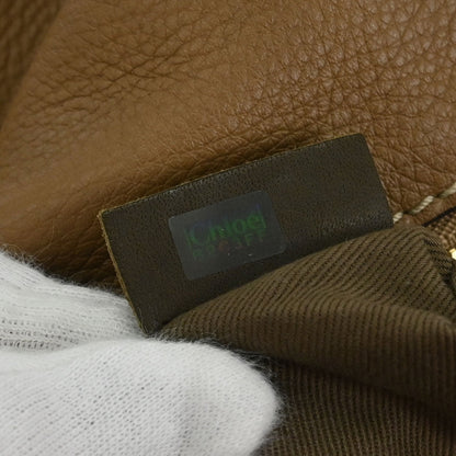 Chloe Brown Leather Marcie 2way Shoulder Handbag