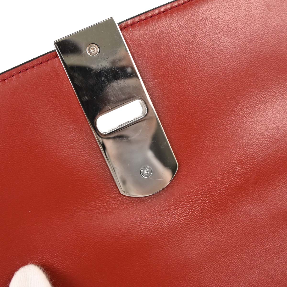 Salvatore Ferragamo * Red Python Boxyz Handbag